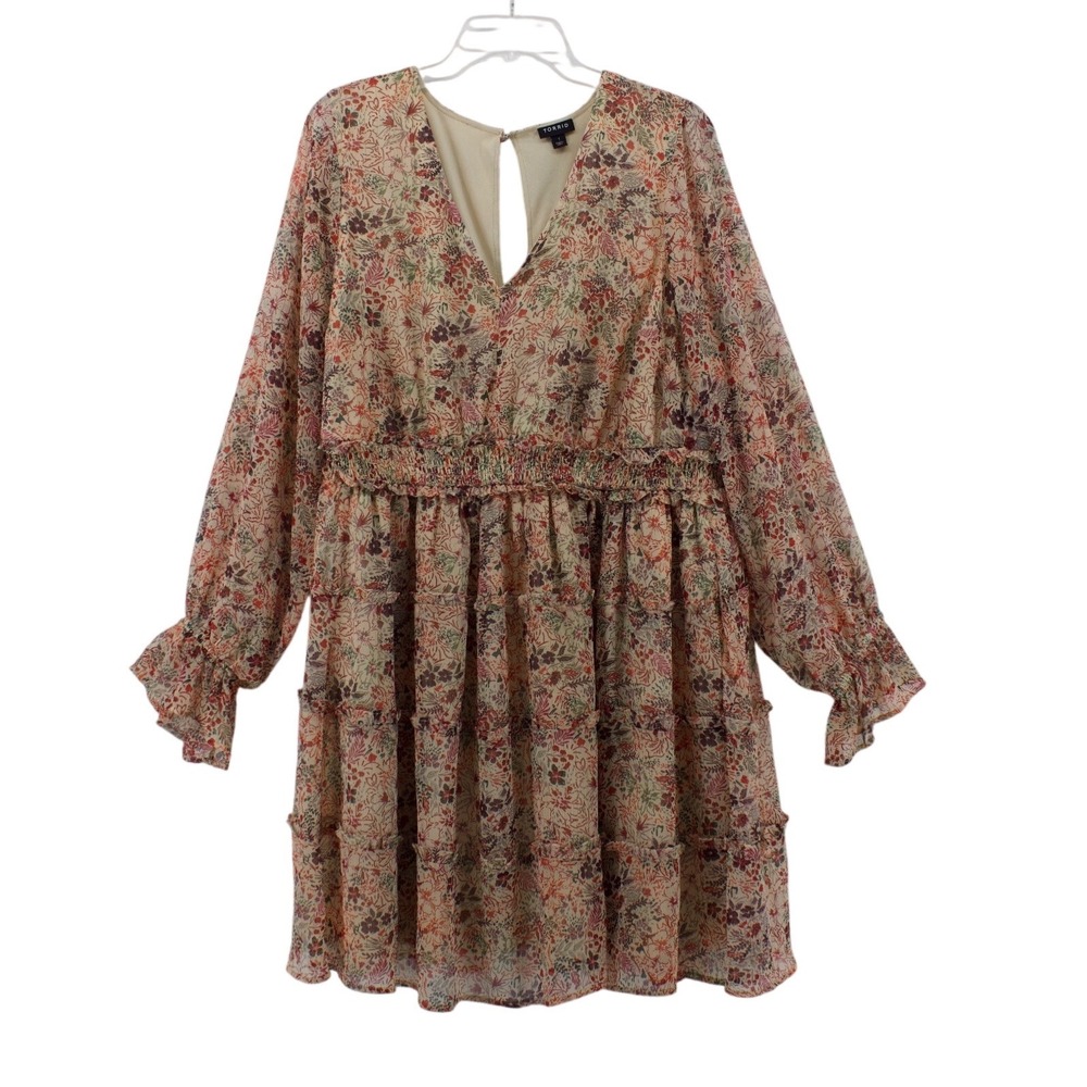 Torrid Dress 1 Multicolor Wedding Guest Boho‎ Party Cottagecore Romantic Summer